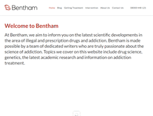 Tablet Screenshot of bentham.org